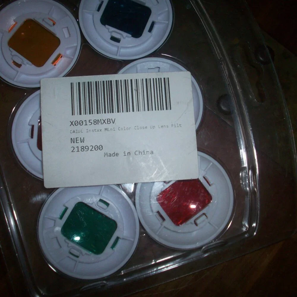 Fujifilm Instax Mini Camera 6 Pack Colored Close-Up Lens Filters For 7S 8 8